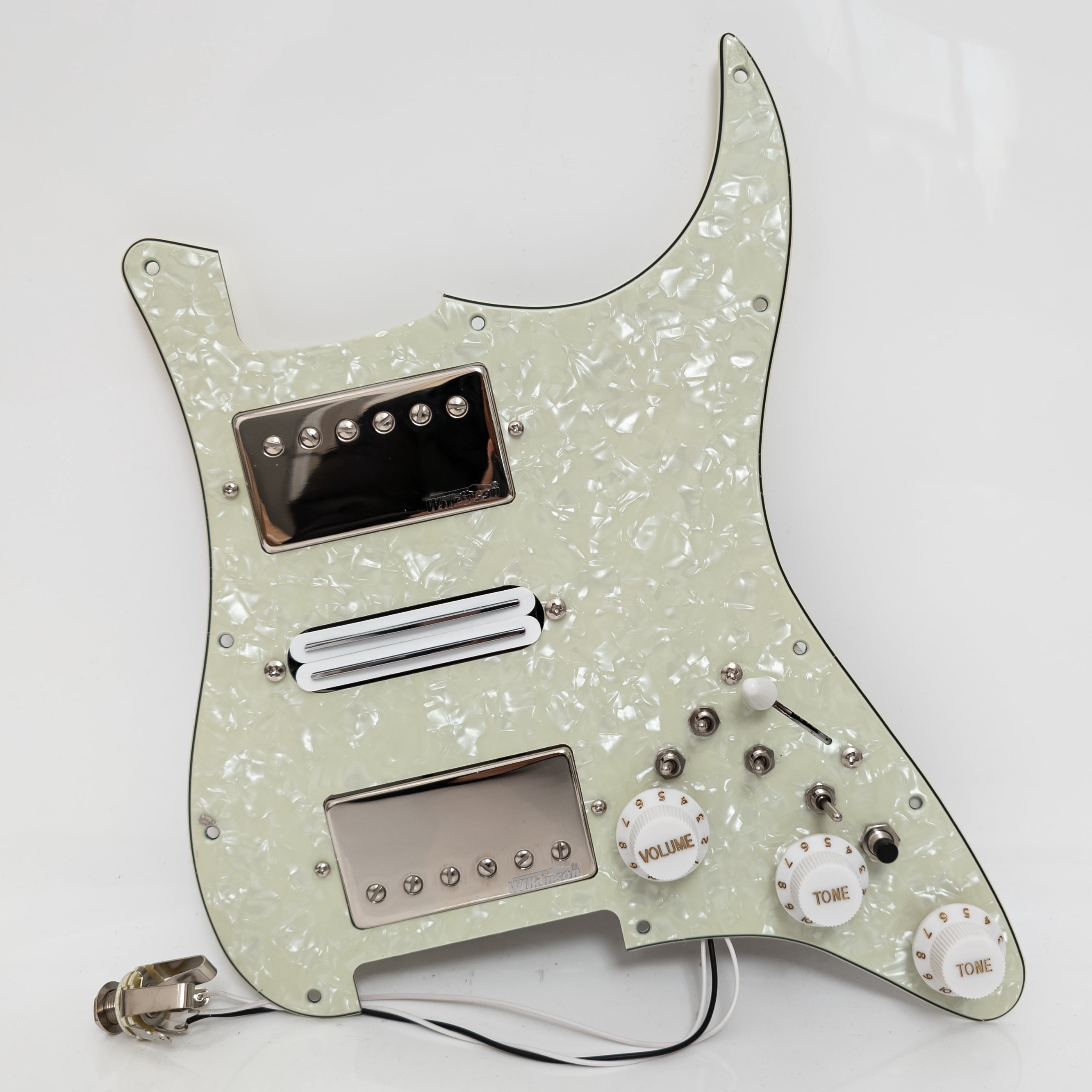 SSH 11-Hole Aluminum Anodized St Pickguard Set for Fender Stratocaster US/Mexico Modern Standard SSH Style Guitars