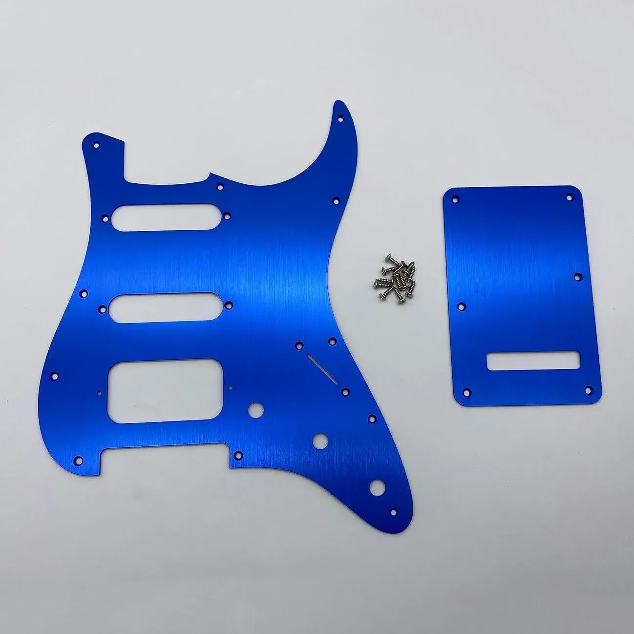 SSH 11-Hole Aluminum Guitar Pickguard and Backplate Set for Fender Stratocaster Modern Standard Style Guitars