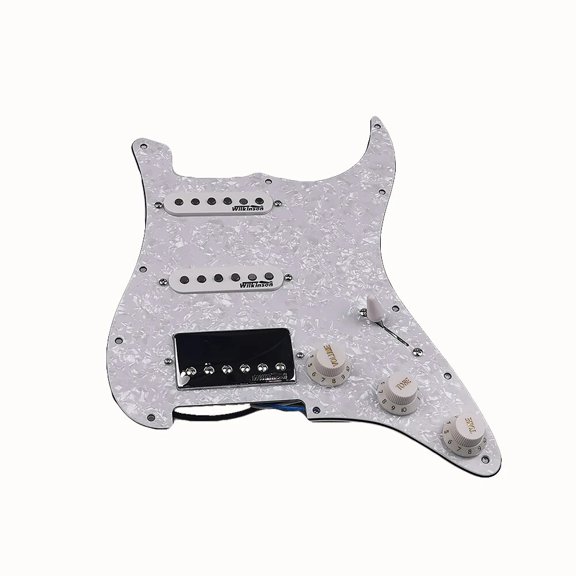 SSH Prewired Guitar Strat Pickguard Set Wilkinson Ainico 5 Humbucker Pickups Coil Splitting Switch Multi Switch Harnesses ,For Fender ST Electric Guitar Part Replacement