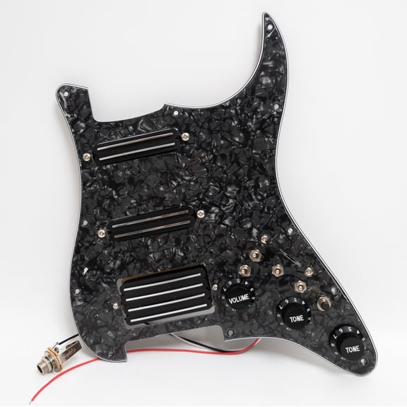 SSH Prewired Loaded Pickguard, with Humbucker & Single Coil Pickups, Coil Splitting, for USA/Mexico Strat Guitar Parts