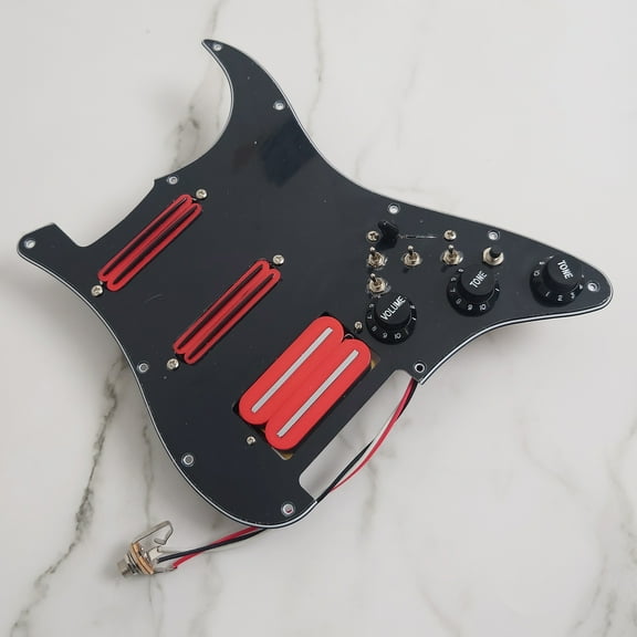 SSH Prewired Loaded Pickguard, with Single coil & Humbucker Pickup, for Fender Strat Guitar