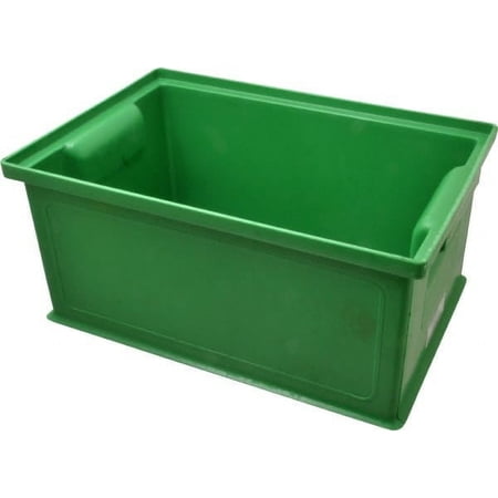 SSI Schaefer 0.25 Cu Ft, 22 Lb Load Capacity Green Polyethylene & Conductive PP Tote Container