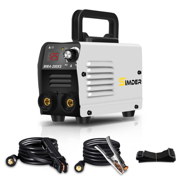 SSIMDER ARC Stick Welder, 110V 3.55Lbs, Beginner Home DIY IGBT Inverter, LED Display, Cast Iron Weldable, Shoulder Strap, E6013 E7018 Rods, Farm Fence Outdoor, 120A, Starter Kit