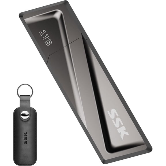 SSK 1TB USB SSD Zinc alloy shell Solid State Flash Drive 550MB/s Super-Fast Transfer Speed USB 3.2 Gen2 Thumb(Jump) Drive