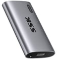 thumbnail image 1 of SSK 256GB SSD External Hard Drive, Portable SSD Up to 550MB/s Fast Solid State Drives, External Drive USB 3.2 Gen2 for iPhone 15/Pro, Windows, Mac, Android with LED Light, Trim, SMART Supported, 1 of 5