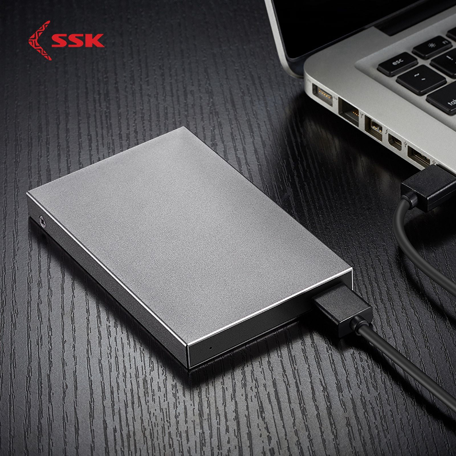SSK Aluminum USB3.0/Type C to SATA 2.5” External Hard drive Enclosure