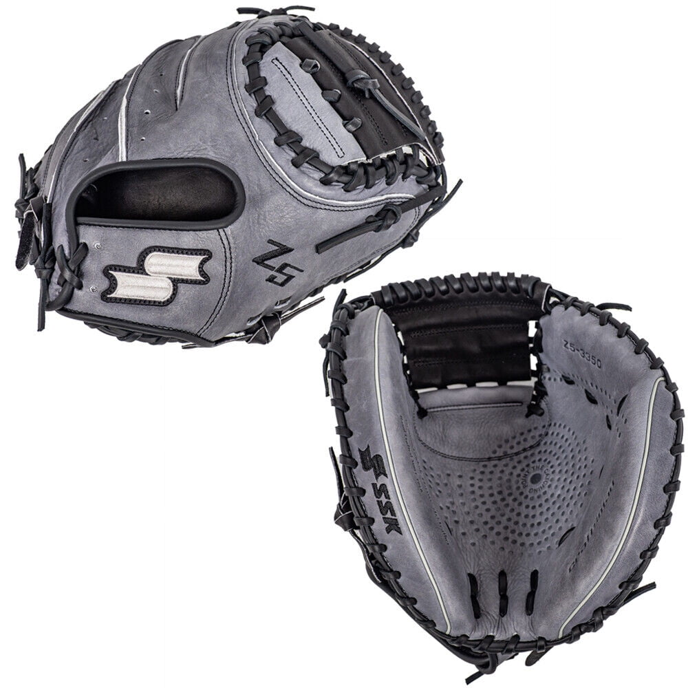 SSK Z5 Craftsman 33.5 Baseball Catcher s Mitt Z5 3350GRYBLK6 Walmart