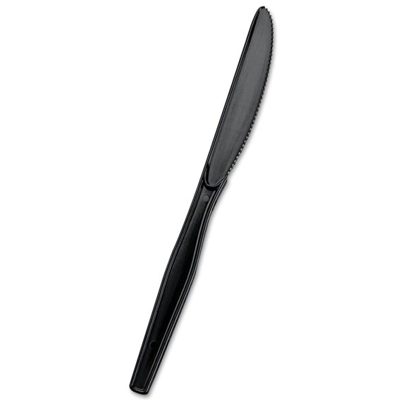 SSK51 Knife Refill - 960 Black Plastic Knives for SmartStock Dispensers - Bulk Cutlery Replacement - Restaurant, Catering, Concession