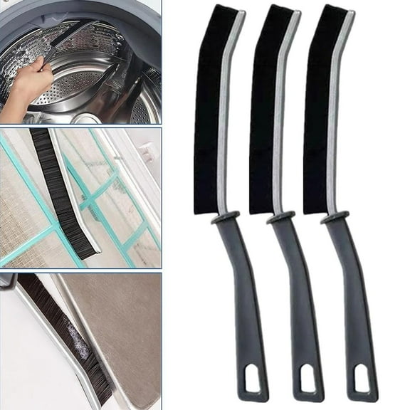 SSKDBFJG Cleaning Bathroom Gap Kitchen Tile Dead Space Cleaning Brush for Window and Door Tracks Window Grooves Cleaning Brush Supplies (Black, 6pcs Gap Brush)