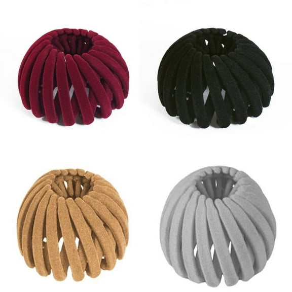SSKDBFJG Expandable Hair Bun Maker Hair Accessories for Women Ponytail Holder Hair Bun Clip for Thin Thick Fine Curly Hair, Plastic Hair Barrettes Hair Scrunchies