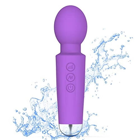 SSKDBFJG Personal Mini Wand Massager, Multiple Speeds and Multiple Modes,(Purple)