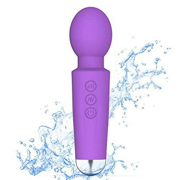 SSKDBFJG Personal Mini Wand Massager, Multiple Speeds and Multiple Modes,(Purple)