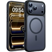 SSKDBFJG for Phone 17 Pro Max Phone Case, Full Camera Protection, Built-in Magnetic Ring, Compatible with Magsafe Charger, Translucent Matte Phone Case for 17 ProMax 6.9 inch Orange