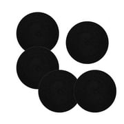 SSKDBFJG Trivets for Hot Pots and Pans 8 inches 5 Pcs, Trivet for Hot Dishes, Hot Pads for Kitchen, Cotton Coasters Mat to Protect Counter, Cooking Potholder Set Black