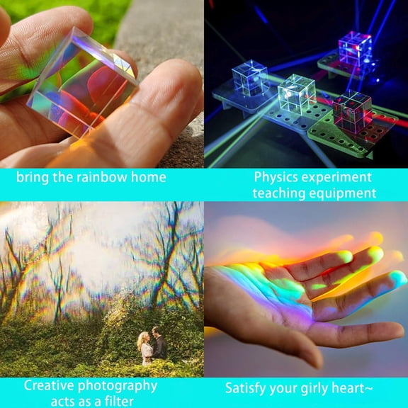 SSKFHGI 10*10mm Magic Prism Cube Sun Catching Toy
