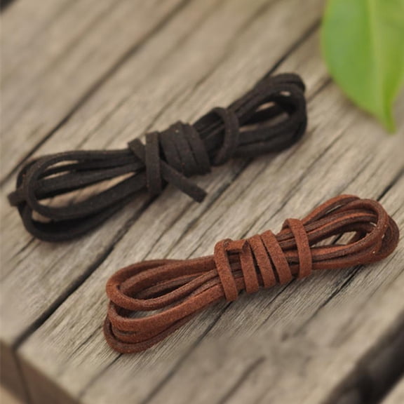 SSKFHGI 10 PC Black Coffee Suede Leather String Necklace Cords DIY Jewelry Making