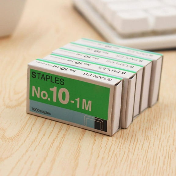 SSKFHGI 1000pcs Size NO 10 Staples Box For Desktop Stapler Staple FAR7 Normal Metal