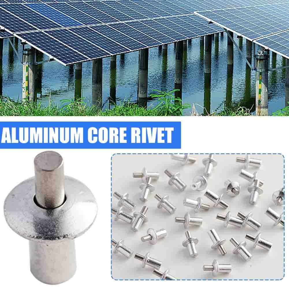 SSKFHGI 10pcs Flat Round Head Strike Core Rivets Percussion Type ...