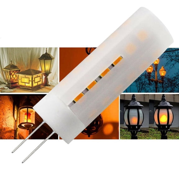 SSKFHGI 110Pcs G4 Flicker Flame Light DC12V24V LED Burning Light Lamp USH Effect