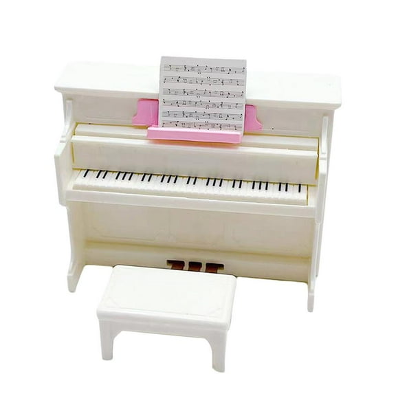 SSKFHGI 112 Furniture Miniature Wooden Mini Grand Piano Kids Pretend NEW Play