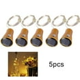 thumbnail image 1 of SSKFHGI 1M Fairy String Light with 20LED Solar Cork Wine Bottle Garland Wire, 1 of 9