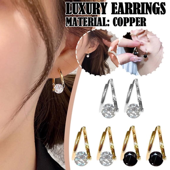 SSKFHGI 1Pair Halolux Lymphvity Germanium Earrings Magne Therapy Fashion Jewelry