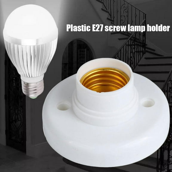 SSKFHGI 1X 4X E27 Light Bulb Holder Base Fitting Screw Cap Socket Fixing Lamp