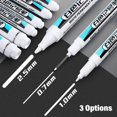 thumbnail image 1 of SSKFHGI 2.5mm White Marker Pen Oily Fine Head Woodworking Marker Pen, 1 of 7