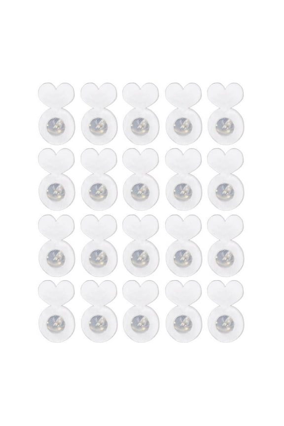 20pcs Earring Lifter Backs Acrylic Earring Support For Heavy Backings