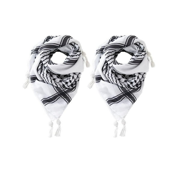 SSKFHGI 2pcs Men'S Arab Headscarf Jacquard Arafat Uae Dubai Scarf Middle East Saudi Arabia