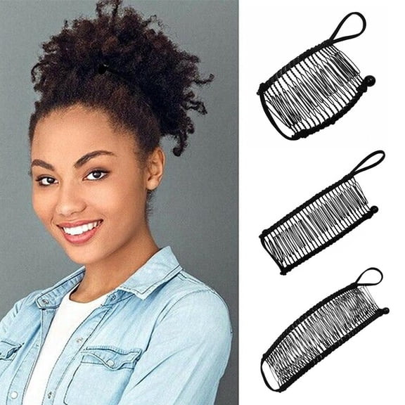 SSKFHGI 30 Teeth Black European And American New Banana Hair Clip Hair Curler Fashion Insert Comb Banana Hair Clip Lazy Hair Curler