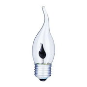 SSKFHGI 4Pcs Flicker Flame Candle Light Bulb Flame Flicker Light BulbsCandle Bulb Warm White Christmas Chandelier Flickering Light Bulbs Crystal Clear Candle Bulb