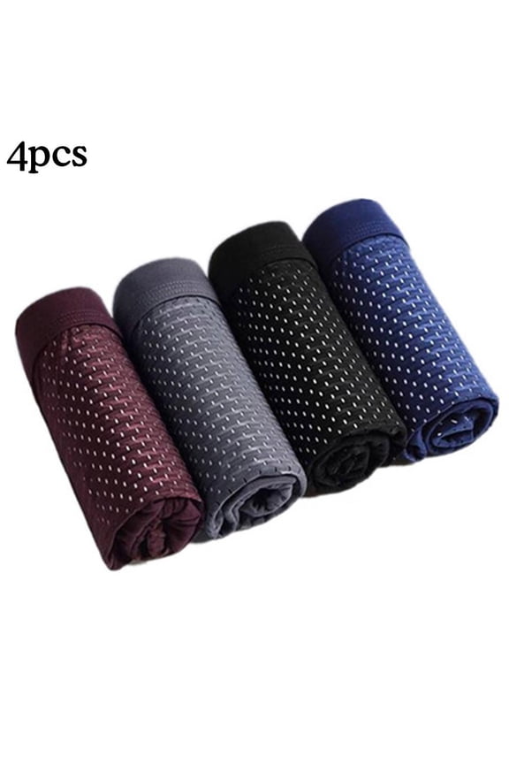 4x Bamboo Boxer Short Men Microfiber Boxer Briefs Underwear Stretch