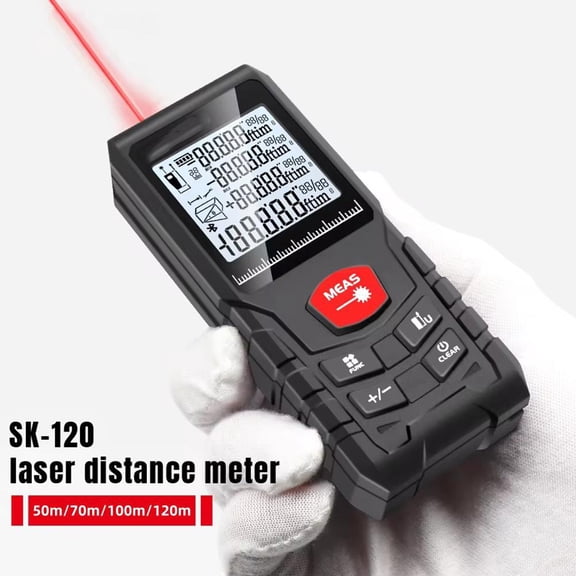 SSKFHGI 50m Laser Rangefinder 120m High Precision Handheld Laser Ruler Electronic Infrared Measuring Ruler Room