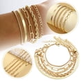 thumbnail image 1 of SSKFHGI 5767001hb Snake Bone Chain Popular Jewelry Set Retro Metal Chain Bracelet Female, 1 of 7