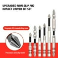 thumbnail image 1 of SSKFHGI Anti Slip PH2 Impact Driver Bit Set Upgraded Magnetic Screwdriver Tool Silver, 1 of 8