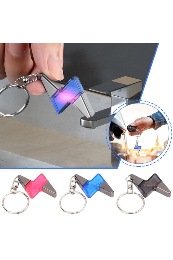 Anti Static Electricity Eliminator Remover Blue Compact Key Chain