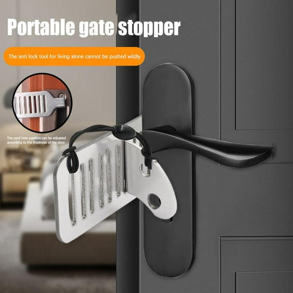 SSKFHGI Anti-Theft Door Blocker Door Blocker Female Self-Defense Door Blocker Anti-Theft Door Lock Home Hotel Security Door Blocker Door Living Alone Artifact