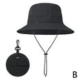 thumbnail image 1 of SSKFHGI Black M Summer Quick-Drying Waterproof Bucket Hat Can Be Stored In The Sun Protection Basin Hat Men And Women Thin Outdoor Cycling Foldable Sun Hat, 1 of 1