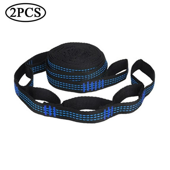 SSKFHGI Blue (B) 2Pcs$Hammock Straps 5 Loops 14 Loops High Load-Bearing Knots Black Outdoor Hammock Special Reinforced Polyester