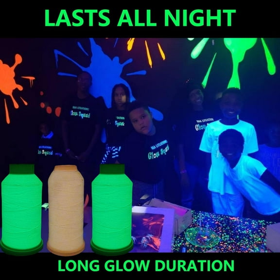 SSKFHGI C01 Luminous Embroidery Thread 150d/2 Luminous 100% Polyester