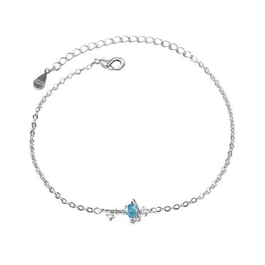 SSKFHGI Charm Planet Moon Star Bracelet Bangle Chain Adjustable Women Jewellery A