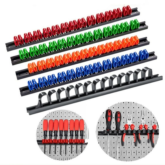 SSKFHGI Cikiki Organizer Wrench Organizer Hand Tool Plastic Rail Wrench Hanger Hardware Garage Workshops Tool Tool Display
