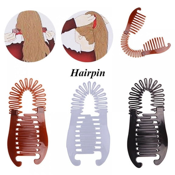 SHAPERMEClincher Comb Flexible Interlocking Banana Clip Fishtail Holder Ponytail Hot N1,1Pcs