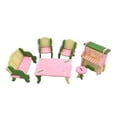 thumbnail image 1 of SSKFHGI Colorful Wooden Doll House Furniture Room Set Wood Miniature, 1 of 8