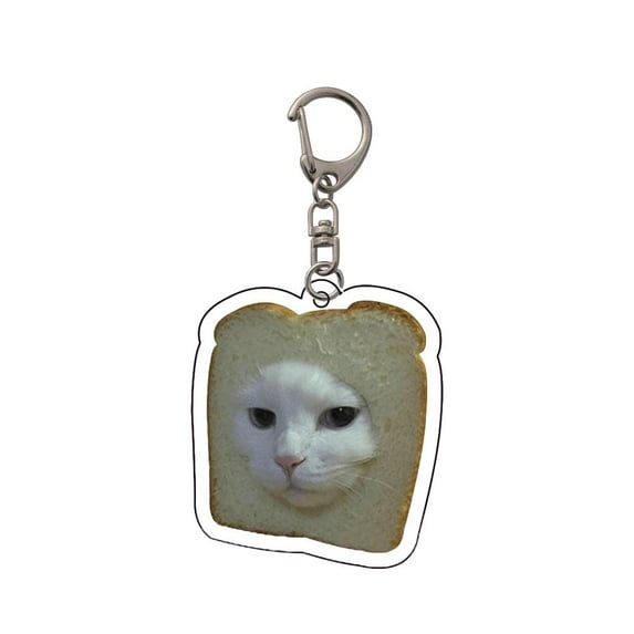 SSKFHGI Cute Dog Funny Cat Keychain KeyRing Key Chains Cartoon Pendant Gift For