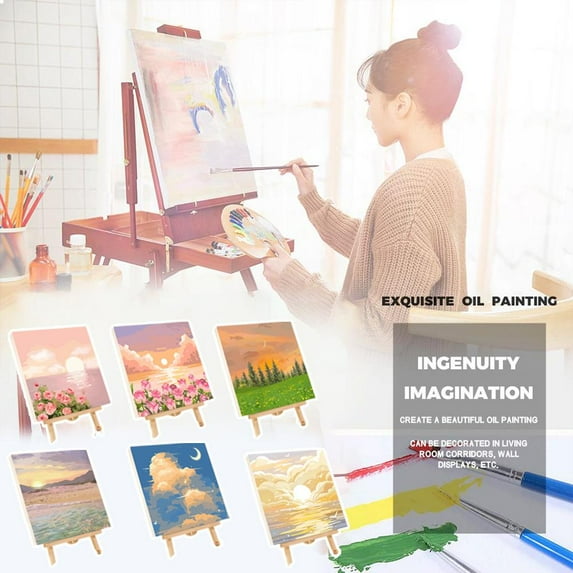 SSKFHGI DIY Oil Painting Kit Paint By Numbers Adult Children Beginners