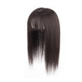 thumbnail image 1 of SSKFHGI Dark Brown 35cm Wig Female Long Hair Top Hair Piece Air Bangs Hair Piece Top Cover White Hair Natural Simulation Hair Replacement Block, 1 of 8