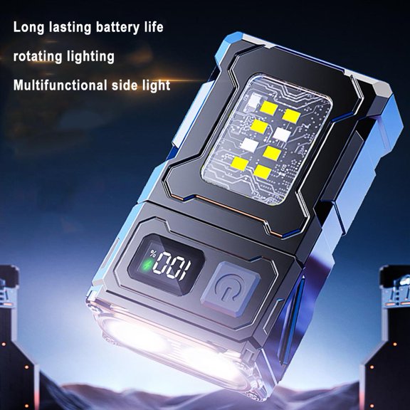 SSKFHGI Dc08 (Strong Magnet + Pen Clip) Led Flashlight Strong Light Super Bright Rechargeable Portable Long Life Clip Cap Light Outdoor Special Multi-Function Cob Work Light