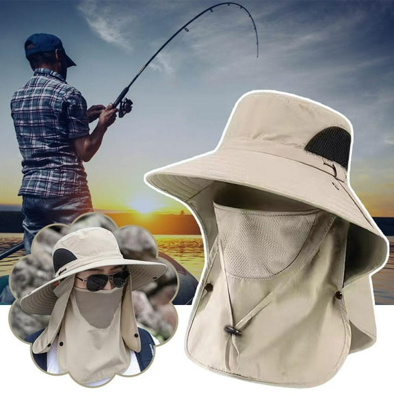 SSKFHGI Detachable Eaves Cap Wide Brim Face and Neck Protection Sun Hat